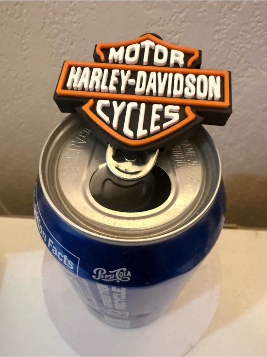 Harley-Davidson Other - Harley-Davidson Black, Orange and White Motorcycles Logo Can Topper
Set of 2
